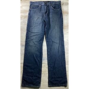 Calvin Klein Dark Wash Jeans Men's 34x33 Relaxed Straight Easy Fit